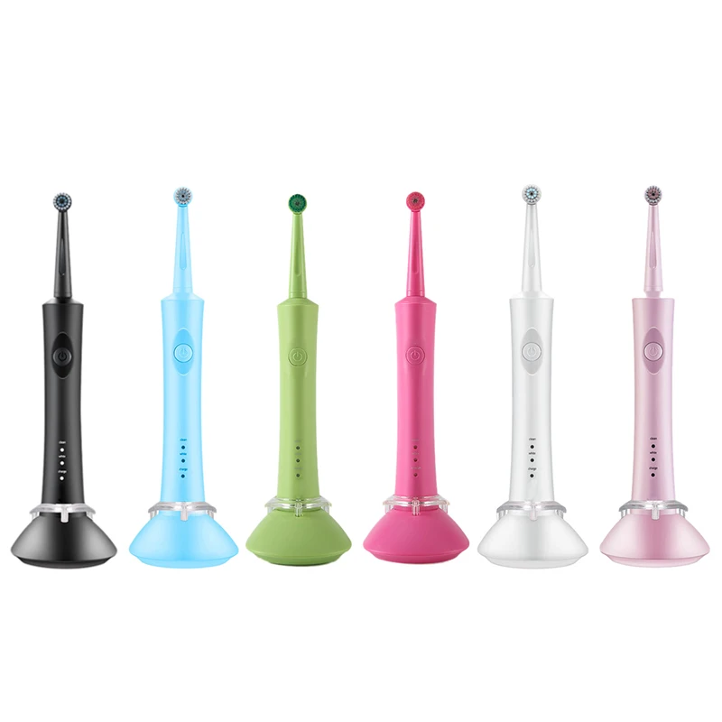 Electric Toothbrush Ultrasonic Rechargeable Rotating Toothbrush Oral Tooth Cleaning Tool with Replacement Toothbrush Head