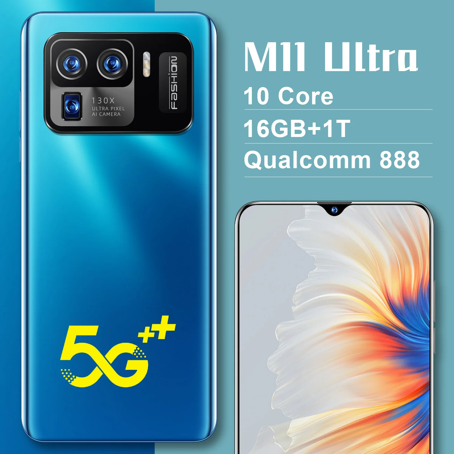 Смартфон M11 Ultra смартфон Android 10 0 7 3 дюйма 4G 16 + 512 ГБ | Мобильные телефоны и