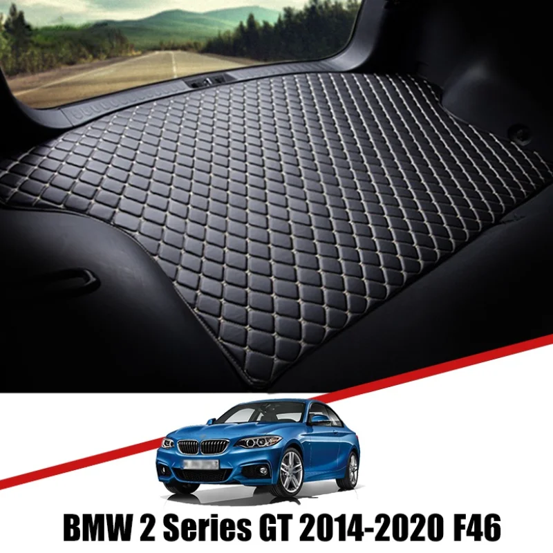  Doublure Coffre à Couverture complète Voiture, pour BMW 2  Series Touring 7 Seaters 2014-2017 Couverture complète Coffre arrière  Voiture en Cuir-Tapis Coffre,E