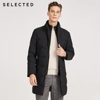 

SELECTED Men's Removable Collar Outwear Winter Mid-length Down Jacket|419412610