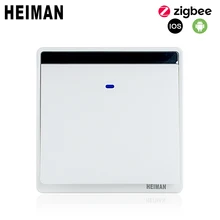 HEIMAN, ZigBee, умный настенный переключатель, Neutralline live line, приложение, пульт дистанционного управления, светильник, беспроводной переключатель для умного дома, системный модуль