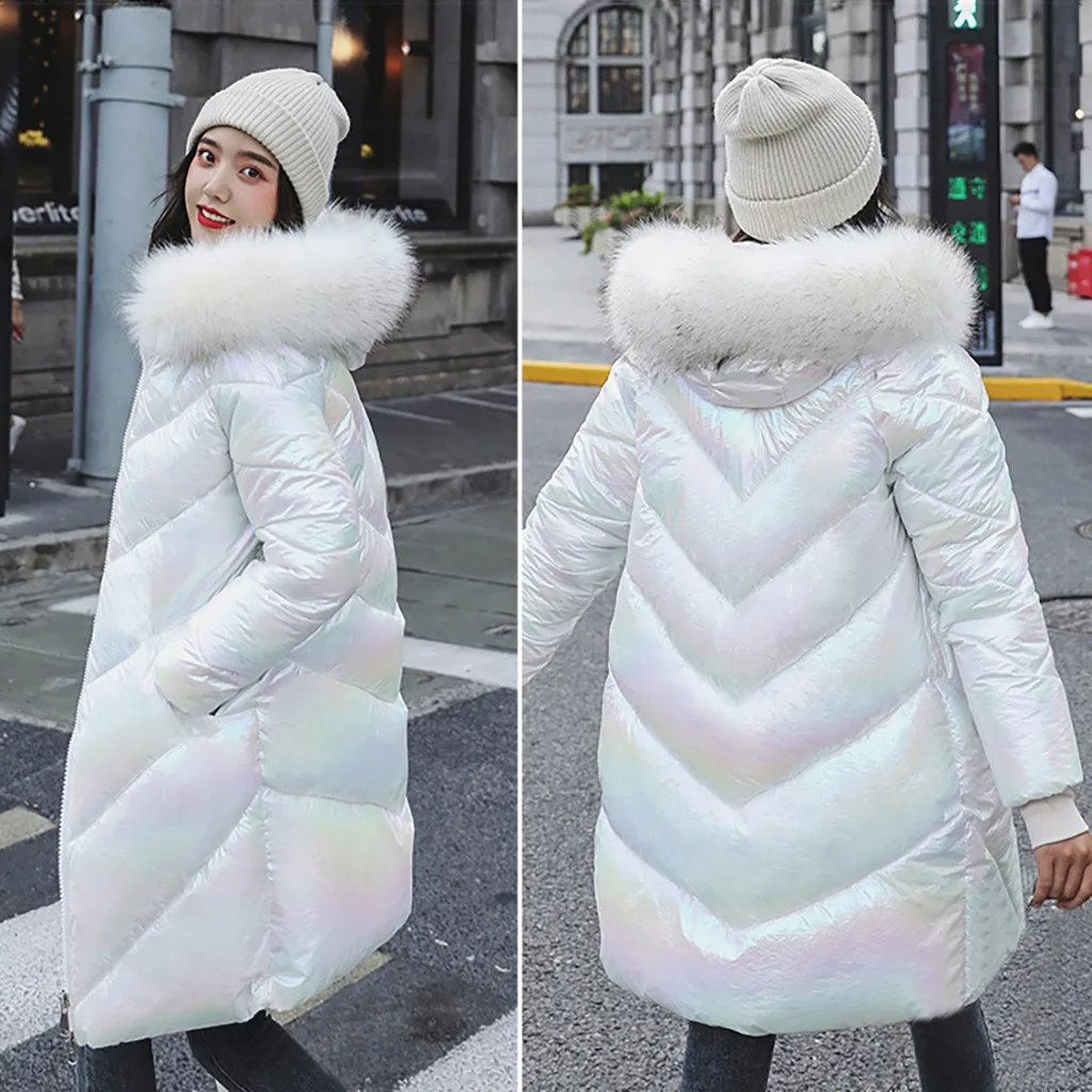 SAGACE, новинка, осенне-зимнее женское толстое теплое свободное ветрозащитное длинное пальто со стразами, зимнее пальто