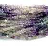 Veemake Fluorite Natural Necklace Bracelets Earrings Ring Gemstones DIY Faceted Irregular Cube Small Beads For Jewelry Making 5