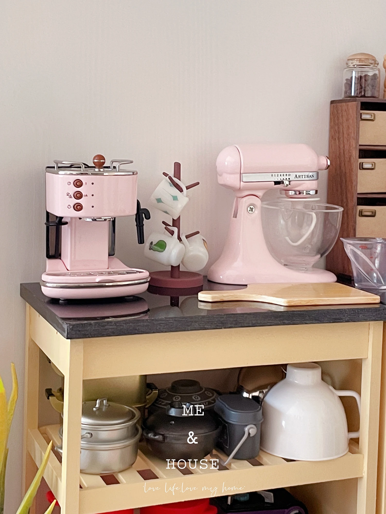 1/6 doll house model furniture accessories mini model Glossy retro coffee machine 6