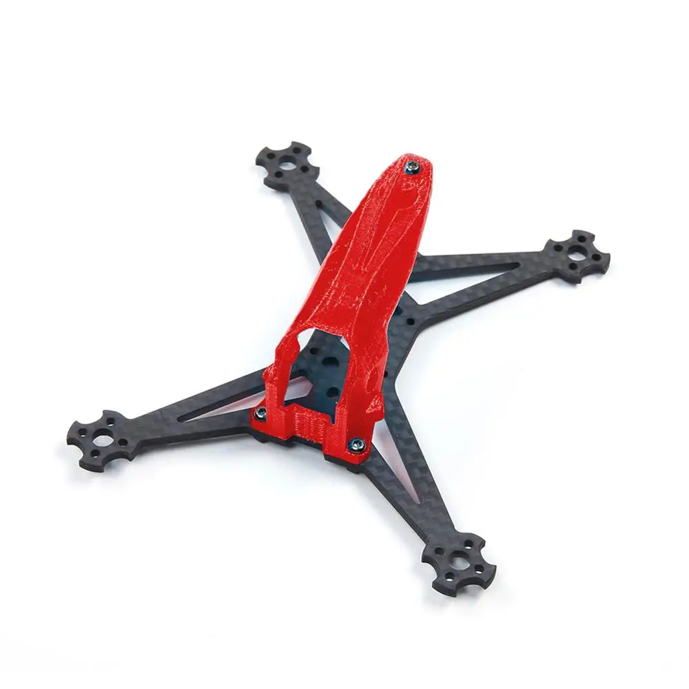IFlight TurboBee 120RS V2 120 мм микро FPV велосипедная Рама с 3 мм arm-совместимых HQ 65 мм 2-лезвия пропеллеры для FPV RC Дрон для гонок - Цвет: frame W red Canopy