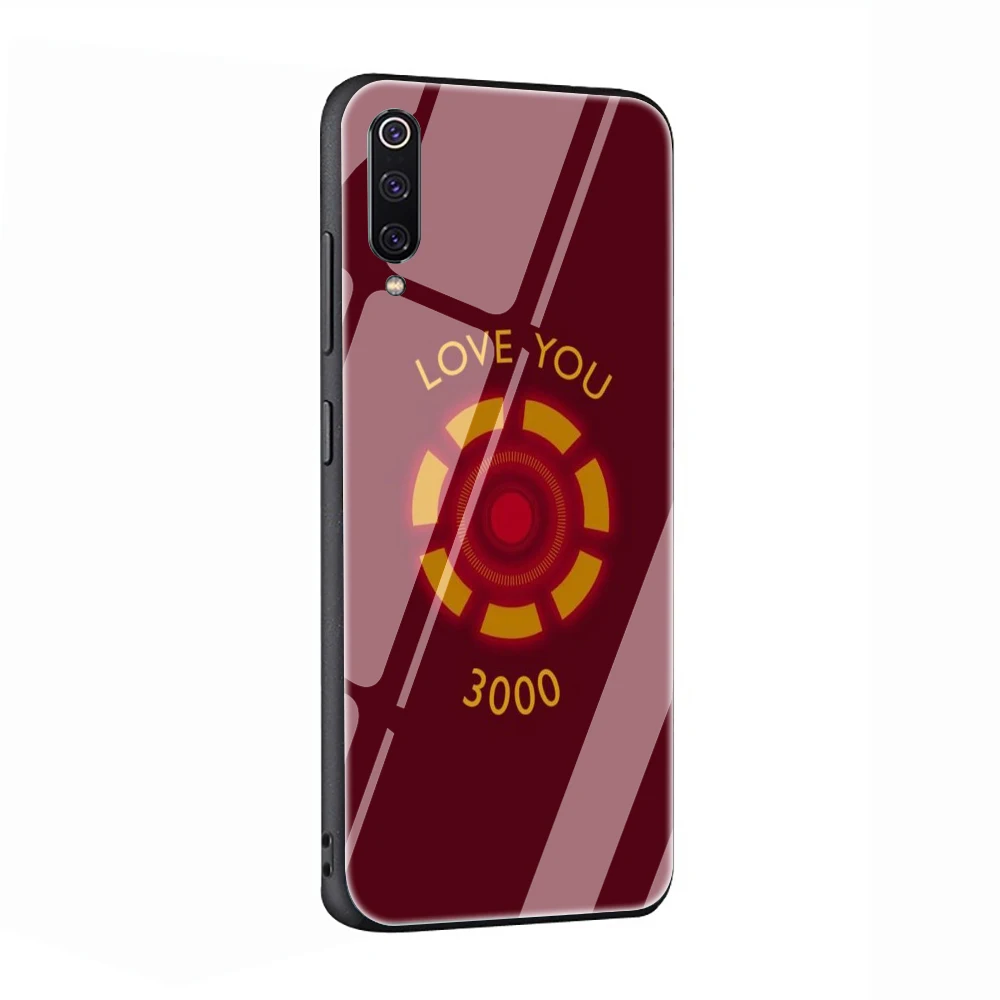 EWAU Marvel Железный человек I Love You 3000 закаленное стекло чехол для телефона для Xiaomi mi A1 A2 8 9 Красный mi 4X 6A Note 5 6 7 Pro F1 - Цвет: G9