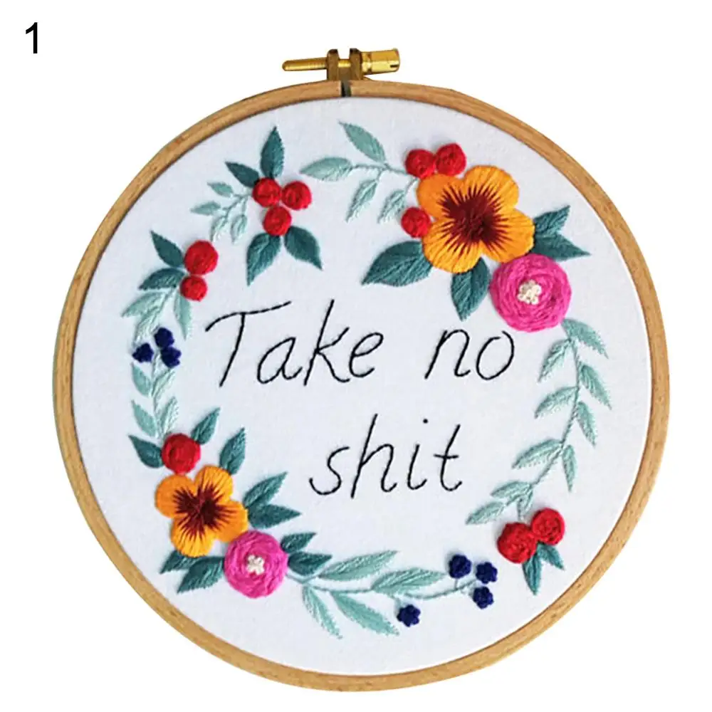 1 Ручная работа, сделай сам, художественное ремесло, цветок, письмо, узор, материалы для вышивки, рукоделие - Цвет: 1