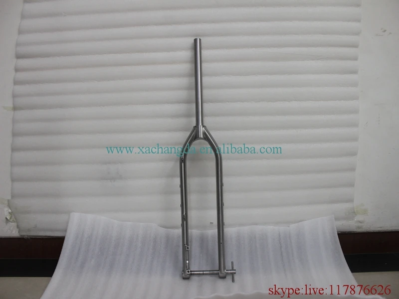 Титановый mtb frok с thru осями dropouts и post mount custom titanium road frok