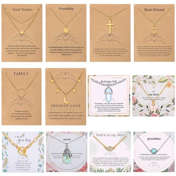 

17KM Cute Gift Crystal Eye Star Pendant Necklace For Lover Mom Friend Fashion Butterfly Cross Stone Necklaces Jewelry Gifts