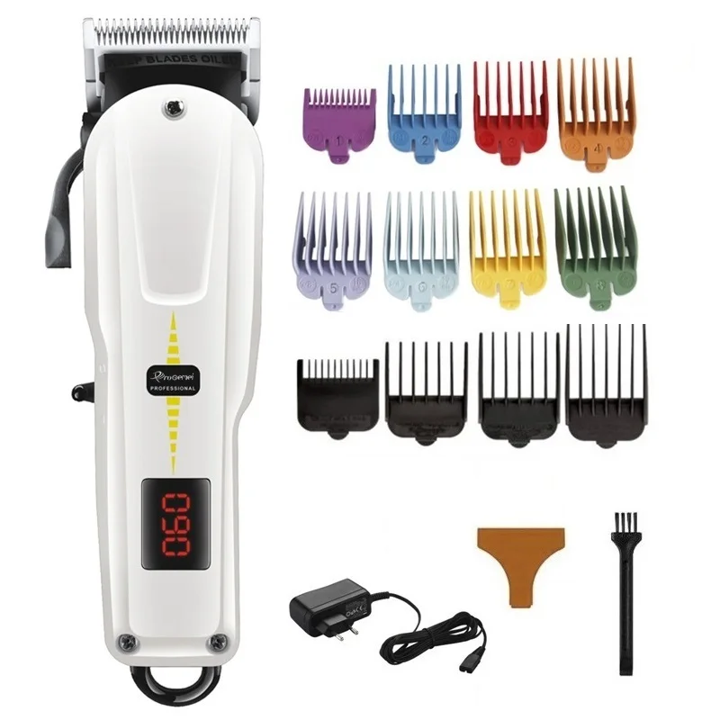 Беспроводная электрическая машинка для стрижки волос, профессиональный перезаряжаемый триммер, машинка для стрижки волос, совместимая с wahl barbershop