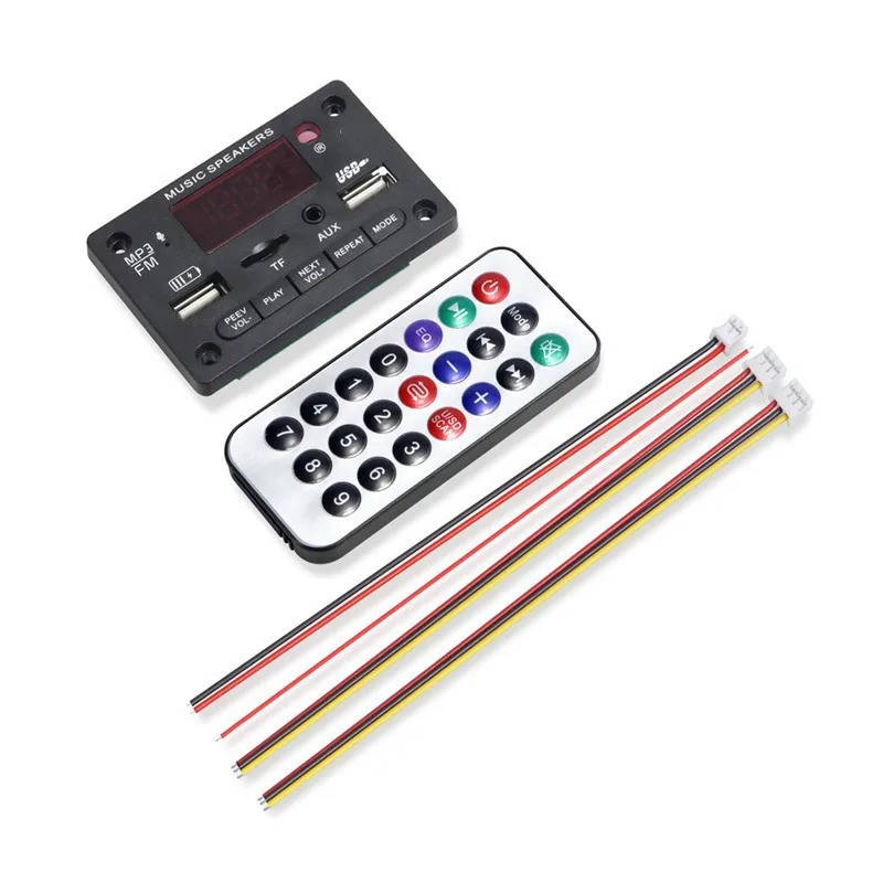 12V Bluetooth-Compatible MP3 decoder board color screen with recording call motherboard with bluetooth-Compatible JX-810BT