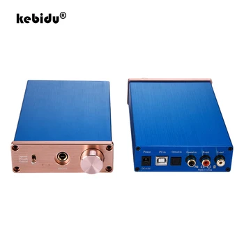 

kebidu HiFi 2.0 DC12V DAC Digital Audio Sound Decoder Amplifier Input USB/Coaxial/Optical Output RCA/ Amplifier 24Bit/96KHz