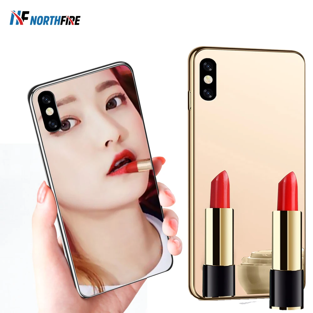 NORTHFIRE роскошный металлизированный зеркальный чехол для iPhone 11 Pro Max XR XS 7/8 Plus с