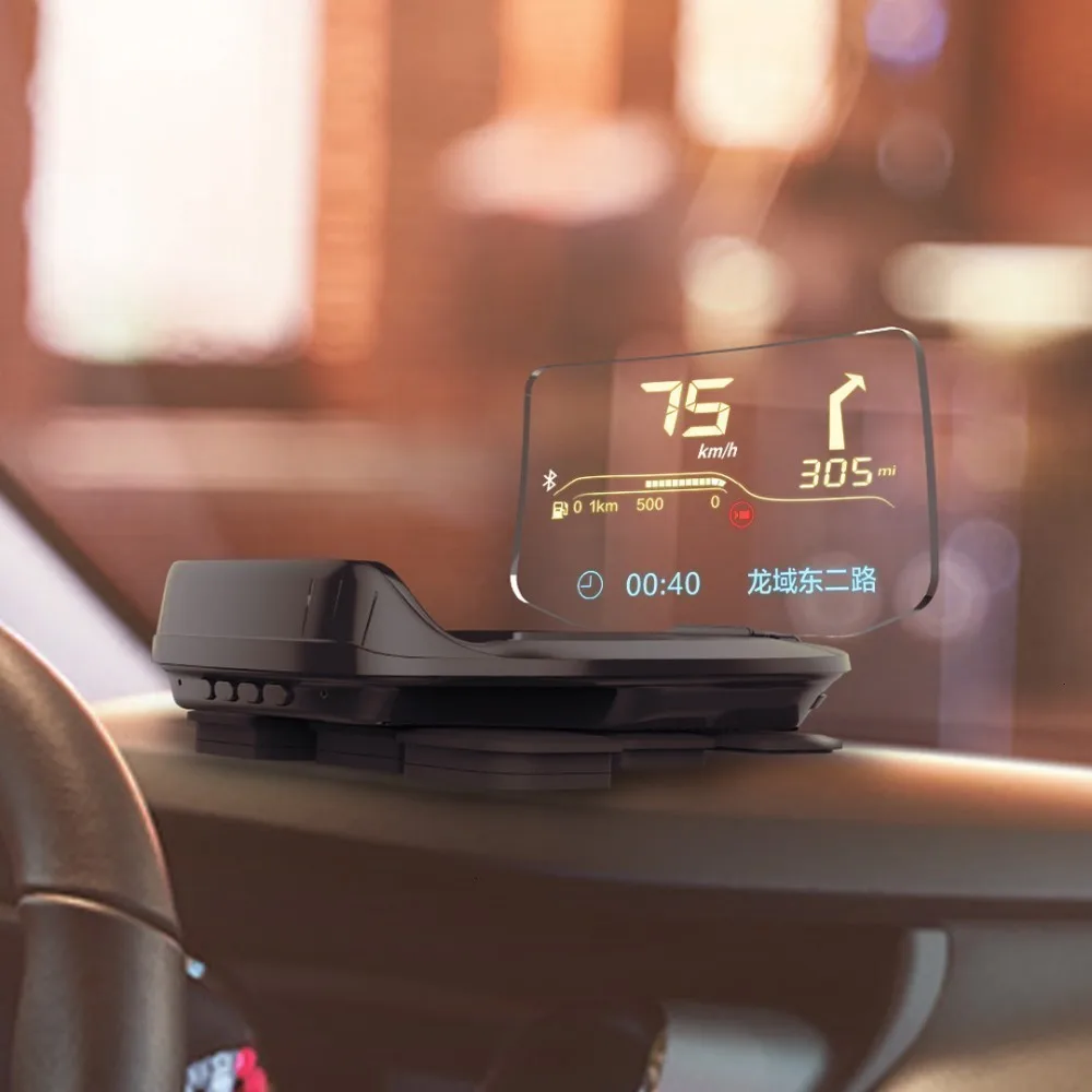  Geyiren A100 Car Hud Head Up Display Obd2 Ii Euobd Overspeed Warning System Projector Windshield Au