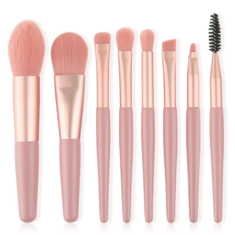 

8pcs Foundation Powder Makeup Brushes Set Portable Eye Shadow Blush Concealer Eye Make Up Brush Cosmetics Beauty Tools Kit