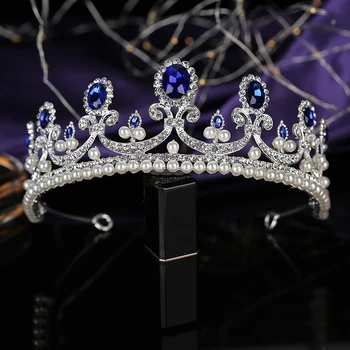 

Tiaras and Crown HADIYANA Classical Temperation Women Wedding Hair Accessories Jewelry Crown Headband Rhinestone BCY8924 Corona