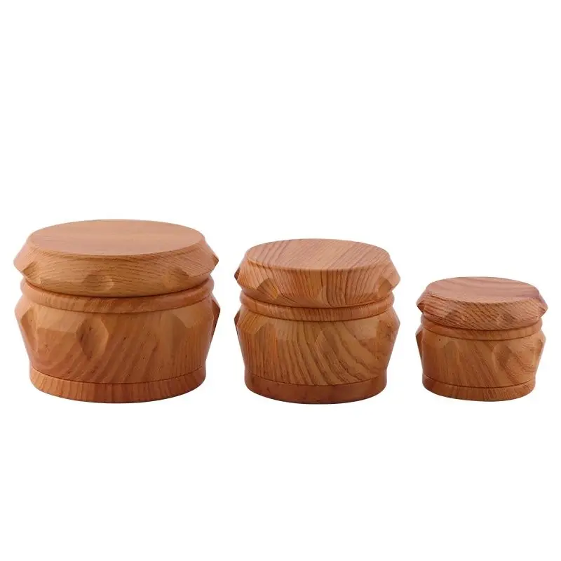 Herb Grinder Smoking Accessories Tobacco Smoking Accessories Tobacco Grinder Three Size 4 Layers Resin Tobacco Herb Smoke Grinders CNC Teeth Herbal Spice Crusher for Smoking Accessories