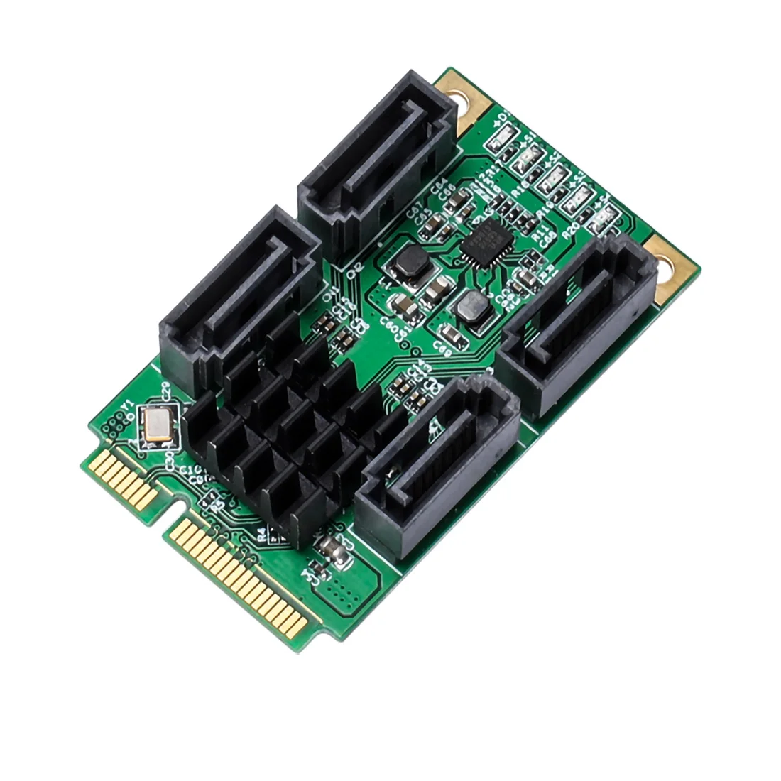 Мини PCIE 4 порта SATA III PCI-Express контроллер карты SATA 3,0 мини PCI-E жесткий диск SSD адаптер карта расширения