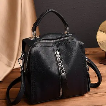 

Summer New Style Backpack Korean-Style Vintage Shoulder Bag/ Hand Bag Women'S Versitile Fashion Bucket