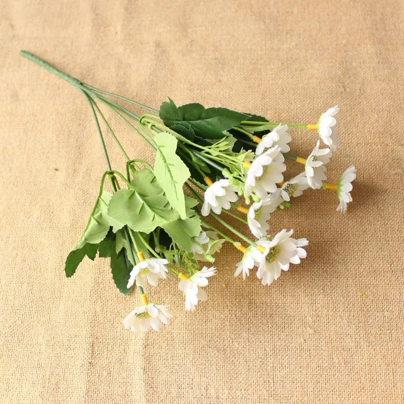 30cm Artificial small daisy Chrysanthemum silk Flower garden Wedding home Christmas decor Simulation Folwers