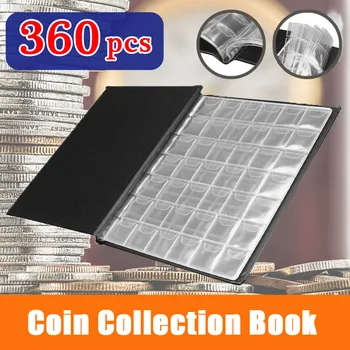

360 Pockets Collecting Money Organizer Coins Collection Album Book for Collector Coin Holder Albums Mini Penny Coin Storage Bag