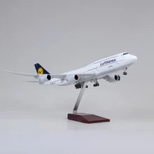 

47cm 1/150 Scale Diecast Plastic Resin Model B747 Lufthansa Airplane With Light and Wheel Landing Gear Plane Model Collection
