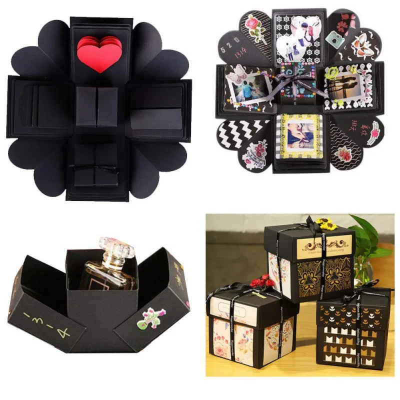 

New DIY Explosion Box Gift Box Surprise Love Gift Box Handmade Memory Scrapbook Photo Album Anniversary Birthday Gifts