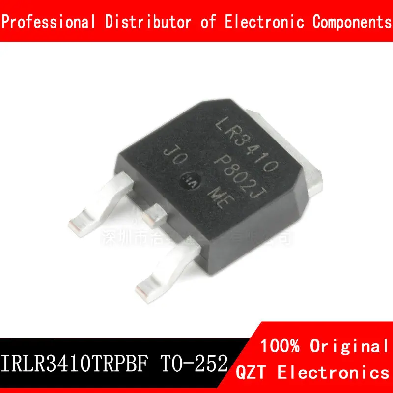 10pcs/lot IRLR3410TRPBF IRLR3410 LR3410 17A 100V TO-252 New original In Stock 2pcs relay g2r 2 sn s 100v 110v ac 8pin original in stock