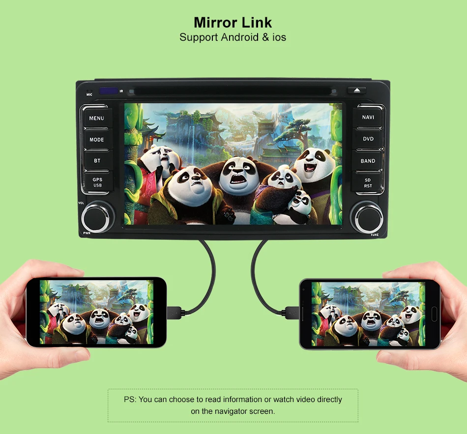 Perfect 2 Din Car DVD Radio GPS HD For Toyota Hilux VIOS Old Camry Corolla Prado RAV4 Prado 2003 2004 2005 2006 2007 2008 BT+free camera 5