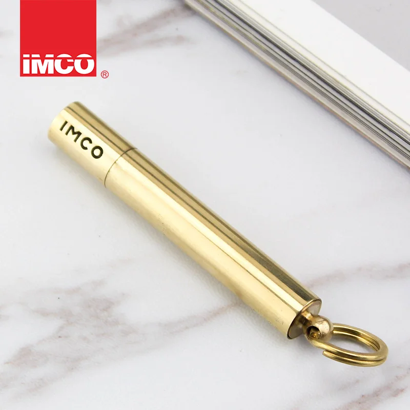 IMCO латунная керосиновая зажигалка качественное волокно тонкая сигарета copperMini