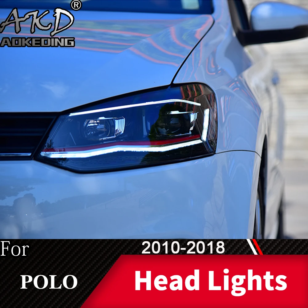 Head Lamp For Vw Polo 20102018 Polo Headlights Fog Lights Day Running
