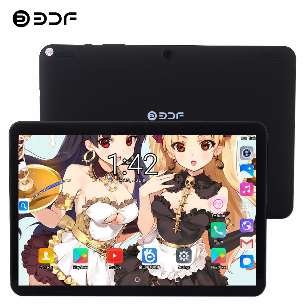 

BDF 10.1 Inch Android 7.0 WiFi Tablet Pc 1280*800 IPS 1GB/32GB Dual Camera Tab 7 8 9 10 Tablet Quad Core Mini Computer Tablet 10