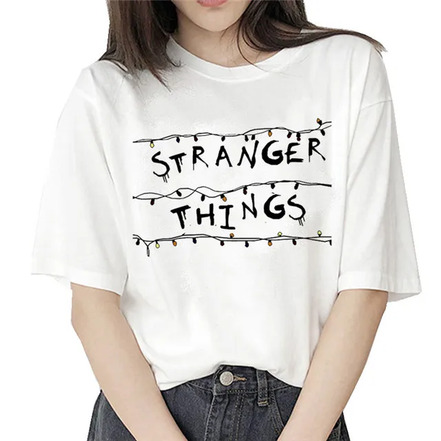 Футболка stranger things 3 t Eleven, женская новая футболка, футболка Stranger Things, хипстерские футболки, графическая футболка, женская футболка с буквенным принтом - Цвет: 1218