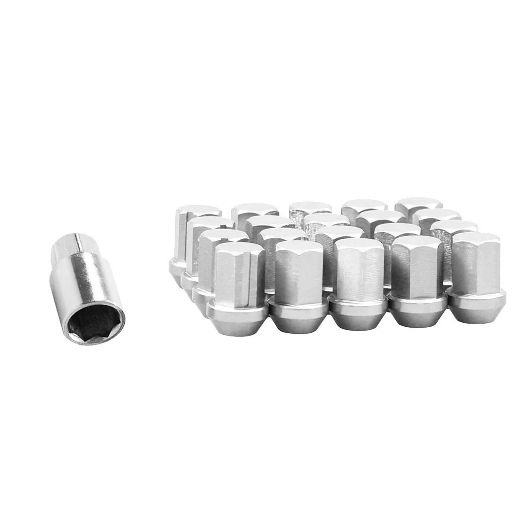 20 Pieces Universal Car M12 1.5 Wheel Lug Nut Aluminium Wheel Bolts