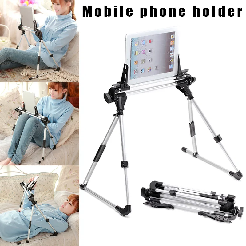 

Tablet Mobile Phone Stand Holder Adjustable Foldable for Bed Sofa Desk Floor OUJ99