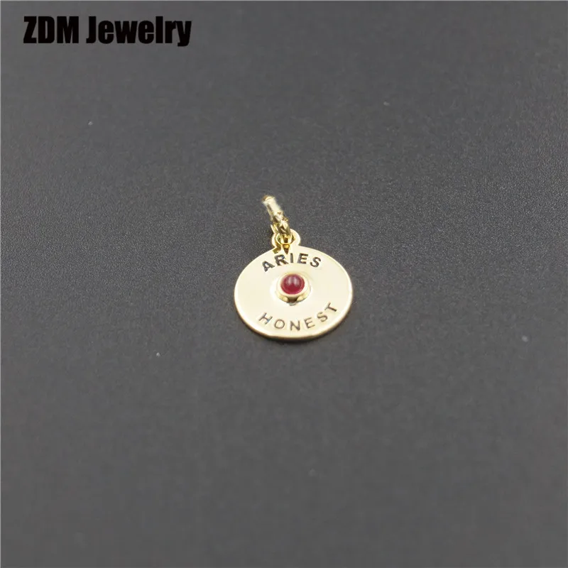 814984510 12mm Серебро Испания медведь 12 созвездий амулеты ювелирные изделия для женщин - Цвет камня: 814984510 12mm