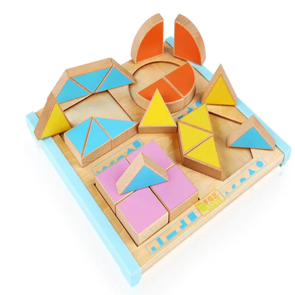 Детская деревянная головоломка геометрическая форма головоломка доска соответствия обучающая игрушка Подарки обучающая и обучающая игрушка-головоломка