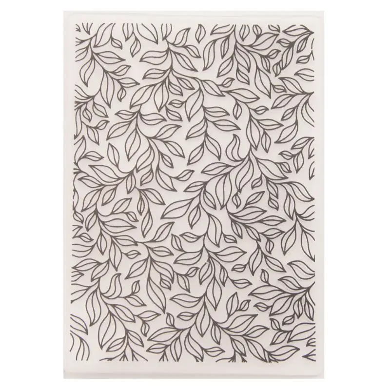 

Plastic Embossing Folder Template DIY Scrapbook Photo Album Card Craft Tree Leaves