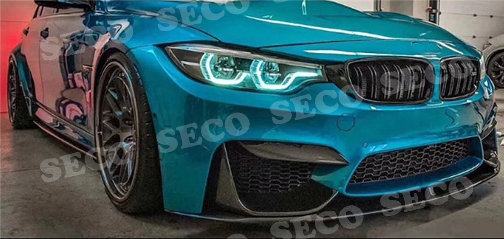 Для BMW 4 серии M3 M4 передний спойлер для губ F80 F82 F83 углеродное волокно Защита подбородка головы- автомобильный Стайлинг