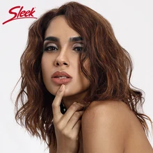 Гладкие кружевные парики из натуральных волос волнистые человеческие волосы парики Remy бразильские волосы парики u-части короткие парики из натуральных волос