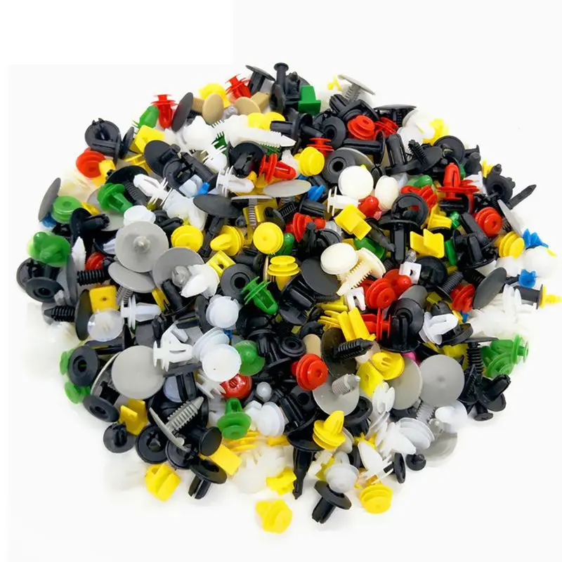 

Vehicle Auto Bumper Retainer Fastener Clamp for All Cars Door Panel Fender Liner Rivet Clips Mixed Car Fastener and Tool 1000PCS
