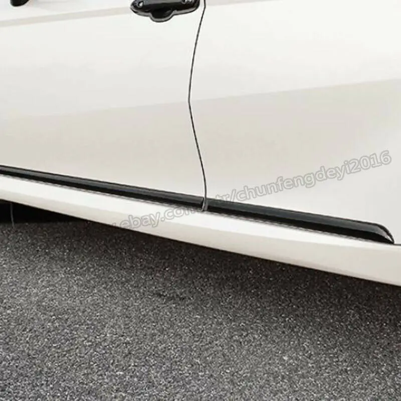 For Toyota Camry- Carbon Fiber Side Door Body Bottom Cover Trim 4pcs Car modification Car accessories