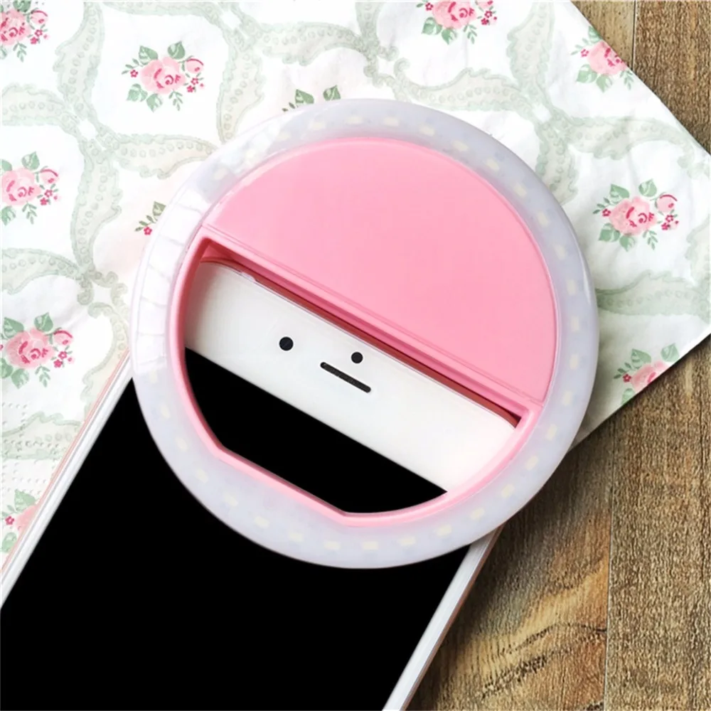36 светодиодный кольцевой светильник для селфи для iPhone для Xiaomi для samsung huawei Портативный чехол для вспышки камеры телефона