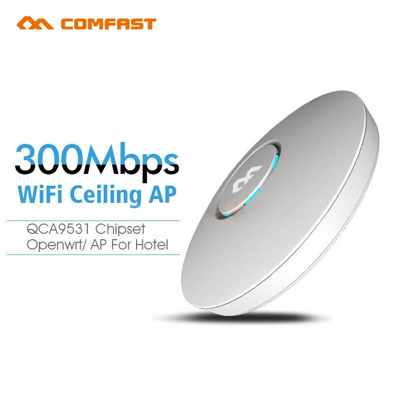 

COMFAST CF-E320V2 300M WiFi Ceiling Wireless AP Router Indoor Wall Enterprise Wi fi System 48V POE OPEN DDWRT Access Point