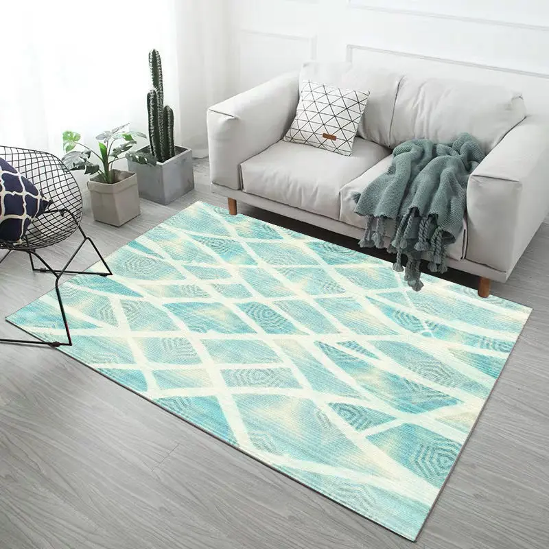 

Modern Minimalist Style Geometric Abstract Carpet Coffee Table Mat Bedroom Bedside Children's Room Rug for Living Room