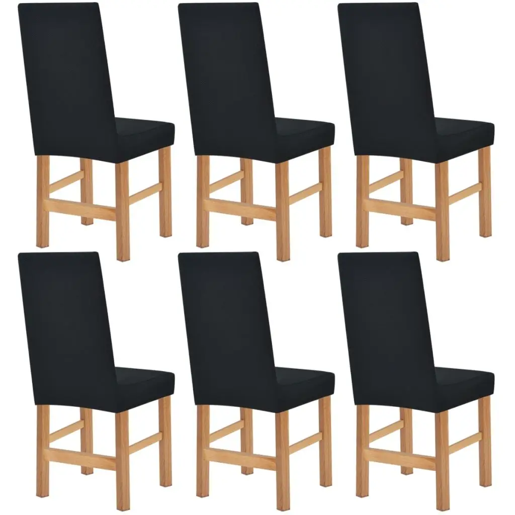 

Vidaxl stretch chair cover 6 PCs Black Pique