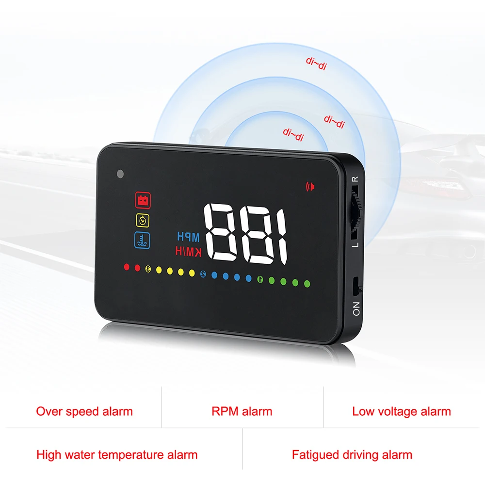 Универсальный Obd2 дисплей на лобовое стекло автомобиля скорость проецирования Hud Авто A200 Цифровые автомобильные принадлежности для спидометра