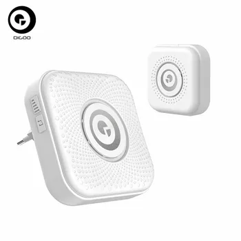 

DIGOO DG-PJ16R 433MHz Plug-in Wireless Doorbell Kit 36 Melodies Chime 8 Levels Volume Adjustment 1 Button 1 EU/US Plug Receiver