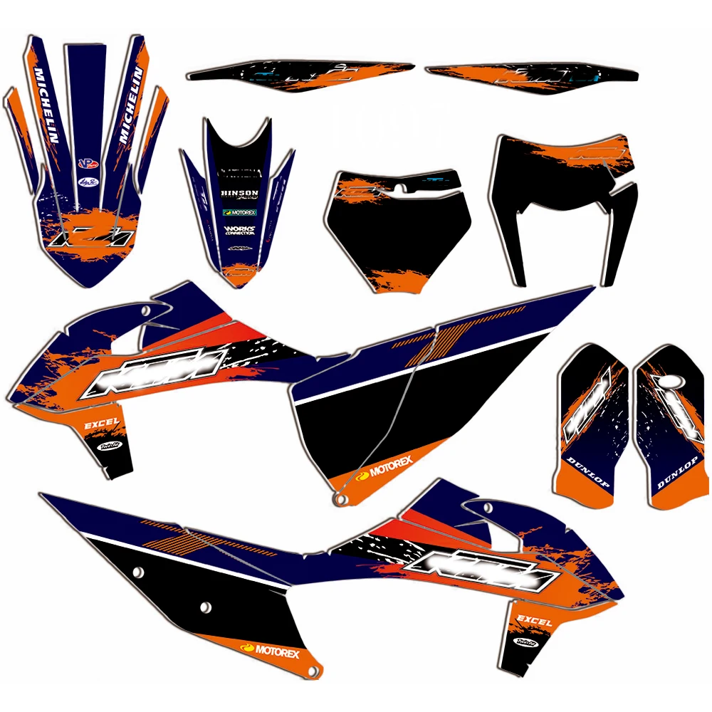 Стикеры мотокросса для KTM SX EXC EXCF 2020 2021 SXF XC XCF 2019 125 150 250 300 350 400 450 500 команда