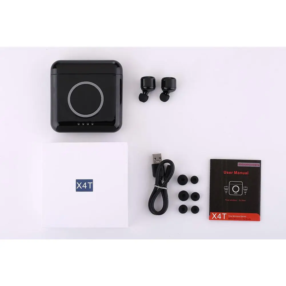 TWISTER. CK Беспроводная гарнитура Bluetooth 4,2 TWS беспроводная гарнитура для мобильного телефона Беспроводная зарядка спортивные стерео наушники X4T